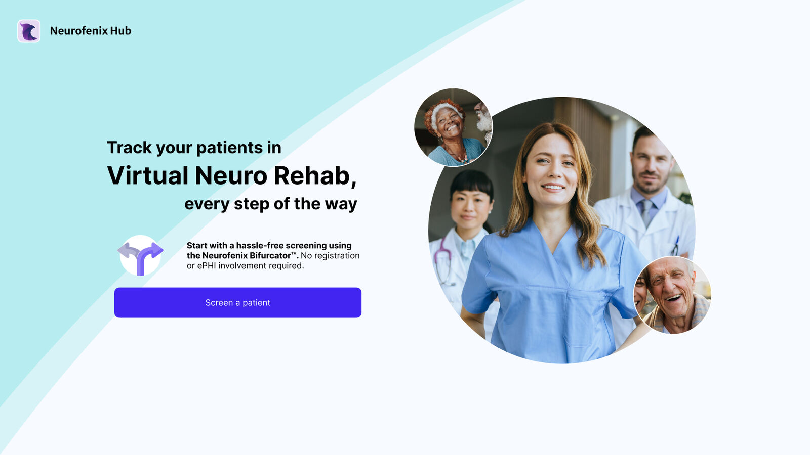Neurofenix Hub, virtual neuro rehab platform for clinicians